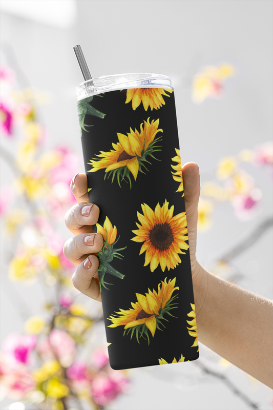 Tumbler with Sunflowers, 20oz Tumblr